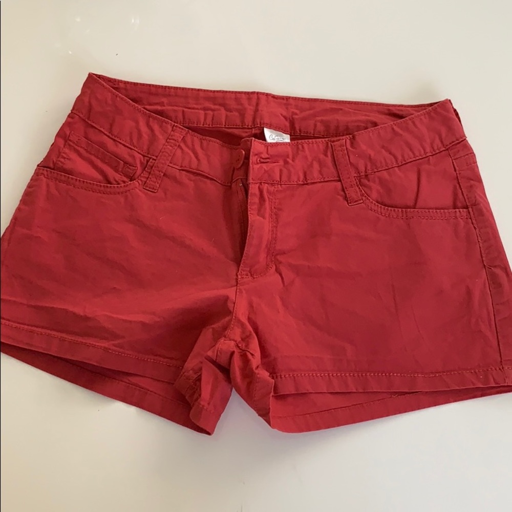 Red shorts